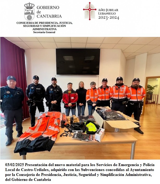 Presentación del nuevo Material para los Servicios de Emergencia y Policía Local