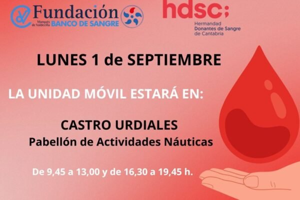 Visita del Banco de Sangre de Cantabria - Lunes 01 de septiembre