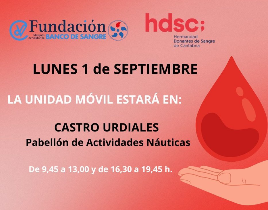 Visita del Banco de Sangre de Cantabria - Lunes 01 de septiembre