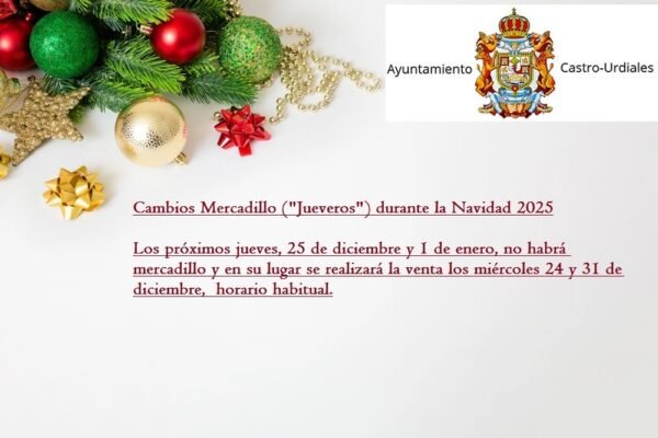 Cambios  día Mercadillo  (