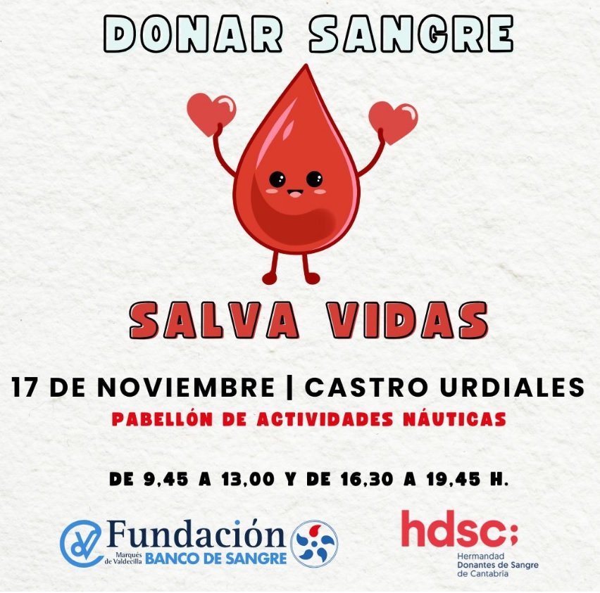 Visita del Banco de Sangre de Cantabria - Lunes 12 enero 2026