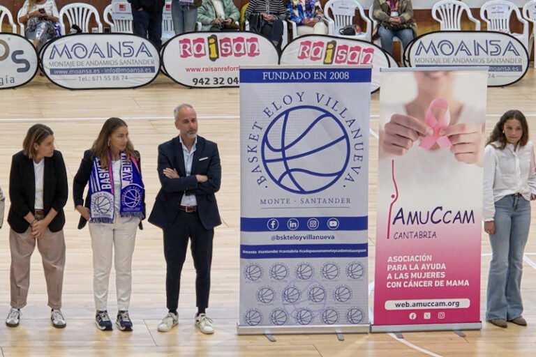 El consejero de Educación apoya partido de baloncesto solidario contra el cáncer de mama